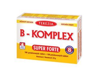B-komplex super forte, 100 tab., B1, B2, B3, B5, B6, B7, B9 in B12