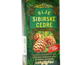 Olje sibirske cedre – 100%, hladno stiskano, 100ml