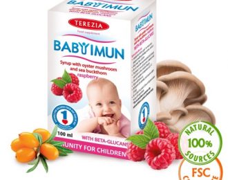 Baby Imun -sirup za otroke z okusom maline